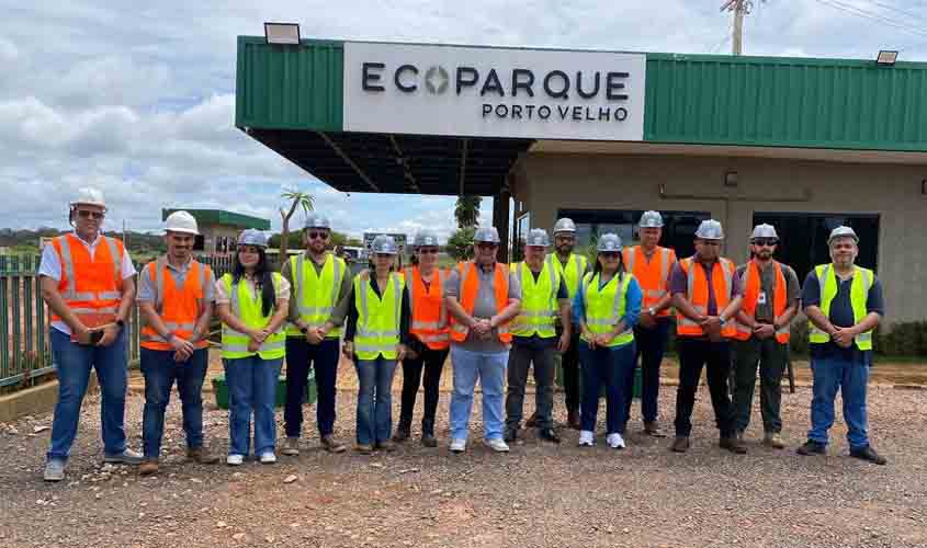 Prefeitos e secretários do Acre visitam Ecoparque Porto Velho para conhecer gestão sustentável de resíduos