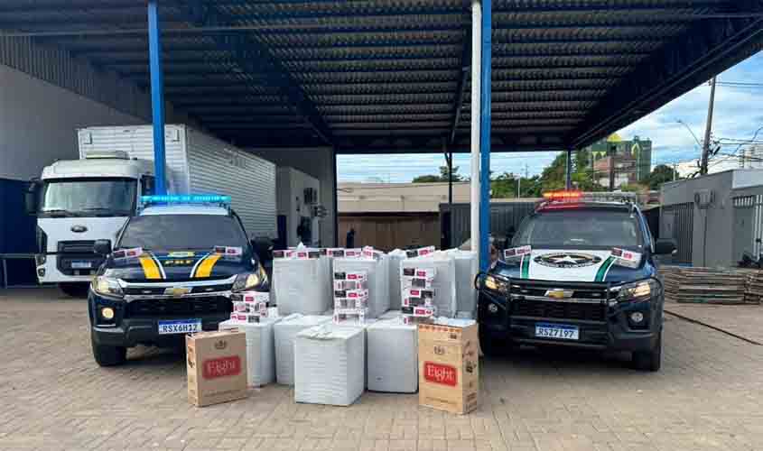 DRF PORTO VELHO APREENDE MILHARES DE CIGARROS PARAGUAIOS
