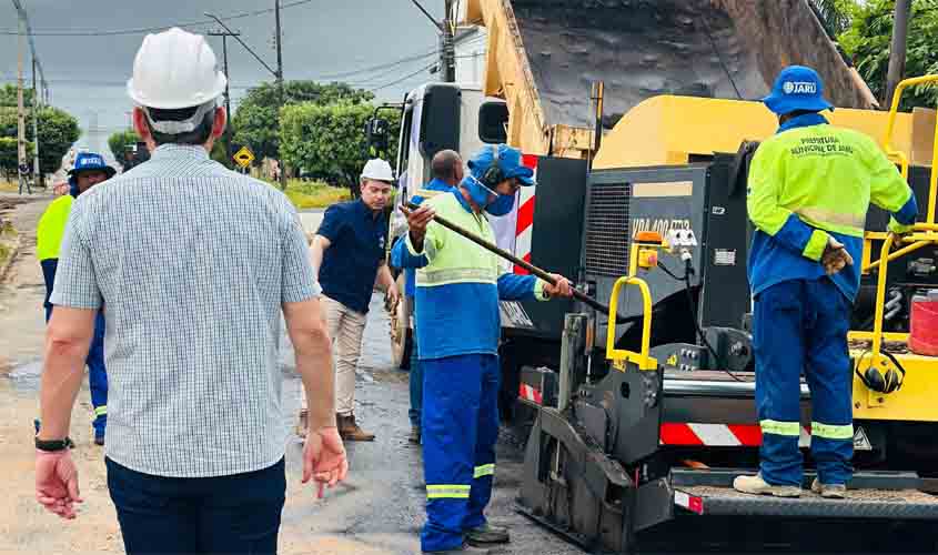 Prefeitura recapeia trecho da Avenida Florianópolis entre Princesa Isabel até a galeria no setor 02
