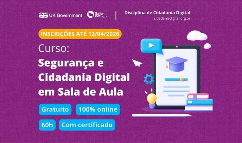 Parceria capacita educadores em segurança digital em RO