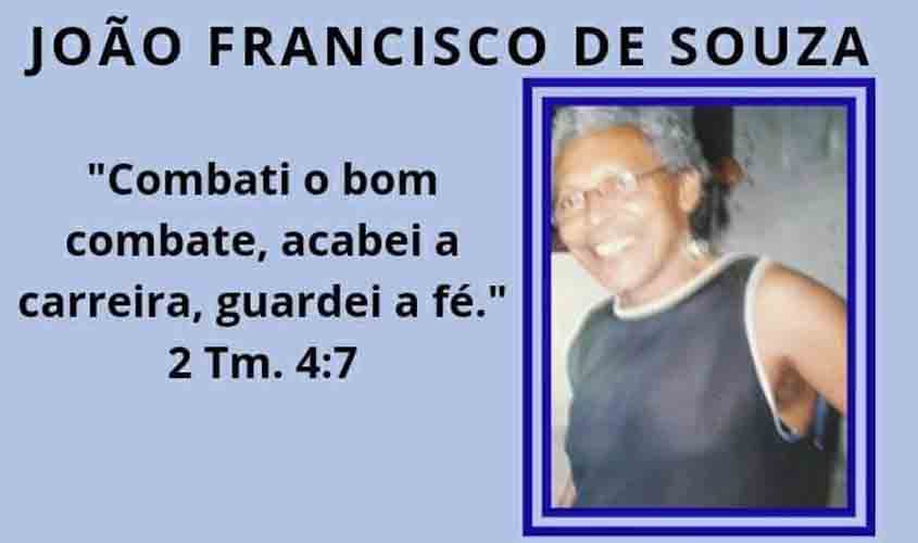 Nota de Pesar - João Francisco de Souza