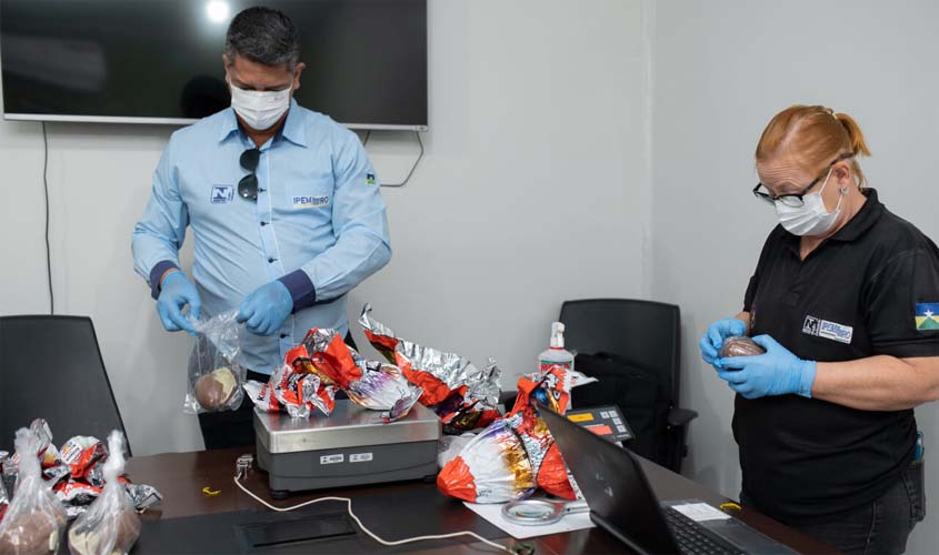 Ipem realiza fiscalização de ovos de chocolate para garantir mais segurança ao consumidor