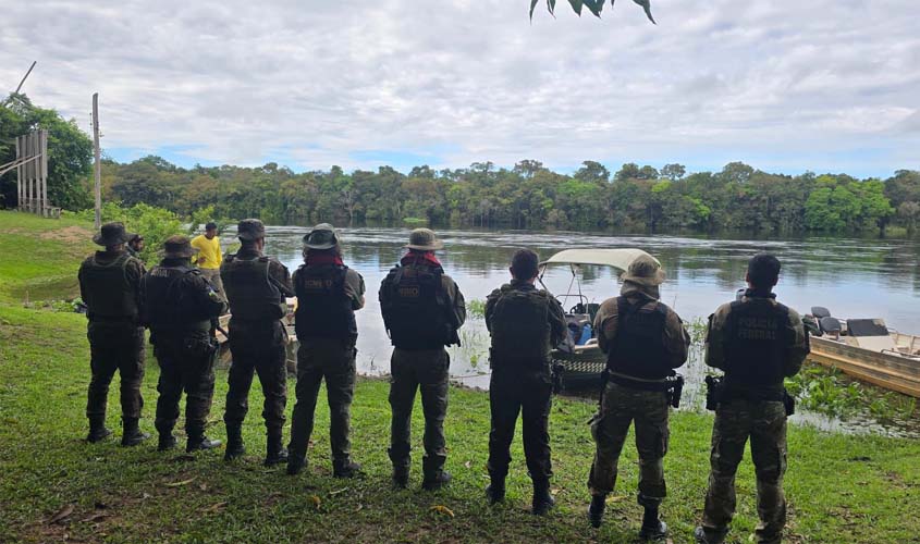 PF, ICMBio e BPA reprimem ilícitos ambientais em Rondônia