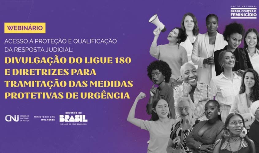CNJ e Ministério das Mulheres fazem webinário sobre medidas protetivas