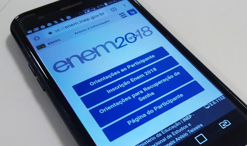 Inscrições do Enem iniciam nessa segunda-feira, 6