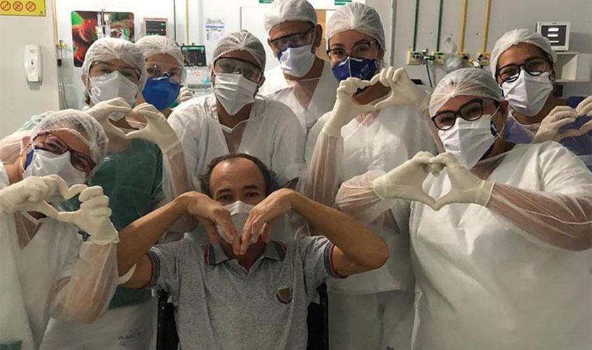 Paciente de Theobroma vence a Covid-19 e é aplaudido ao ter alta da AMI 24h em Porto Velho
