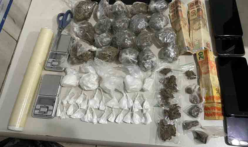 Polícia Militar de Rondônia, por meio do BPCHOQUE, fecha três bocas de fumo e recupera veículo furtado 