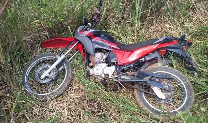 Polícia Militar de Rondônia recupera,  em menos de 10 minutos,  motocicleta furtada em Vilhena