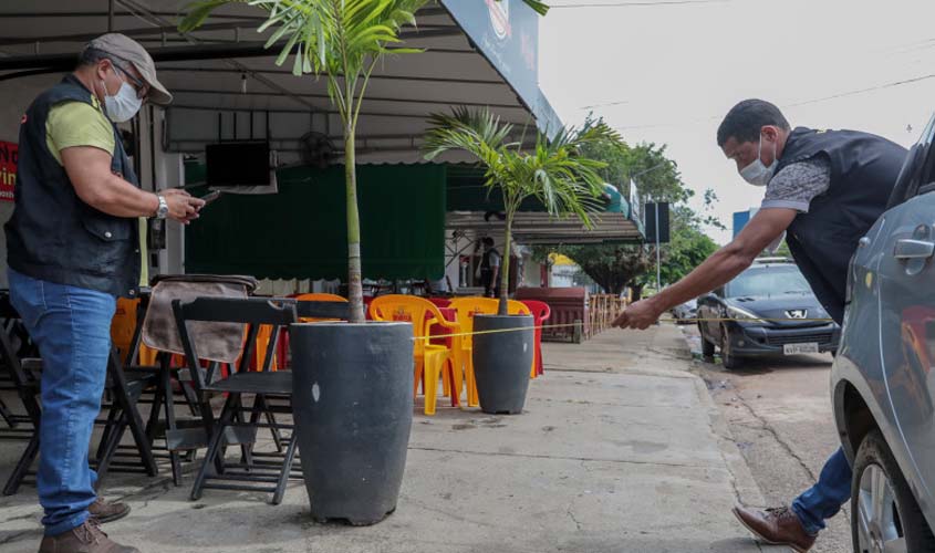 Fiscalização sobre o uso de calçadas por comerciantes é intensificada em Porto Velho