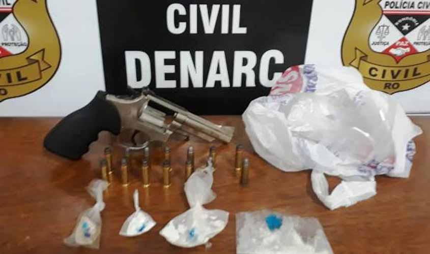 Polícia Civil apreende droga e arma de fogo no bairro Mariana