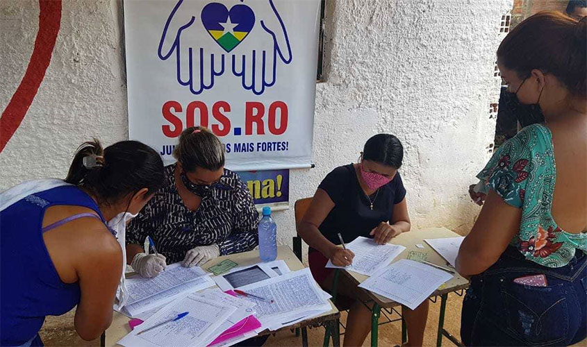 Zona Leste de Porto Velho recebe assistência da Campanha SOS.RO