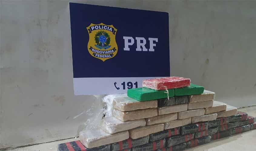 Em Porto Velho/RO, PRF apreende 40,5 Kg de Cocaína