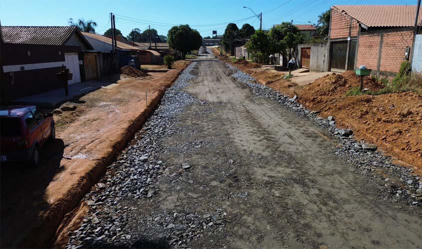 Prefeitura segue com obras de preparação de ruas