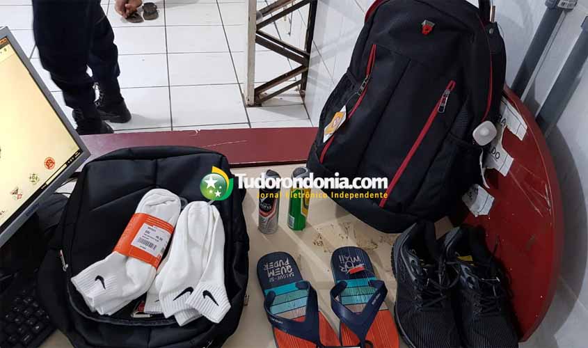 Homem é preso acusado de furtar lojas na zona Sul