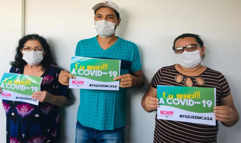 Mais três pacientes graves recebem alta da UTI do Hospital de Campanha e Rondônia passa de 70% de casos curados da Covid-19
