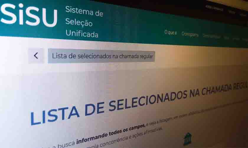 Inscrição para processo seletivo do Sisu 2021 termina nesta sexta