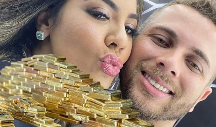 Influenciadora de RO estava com empresário preso com 103 kg de ouro