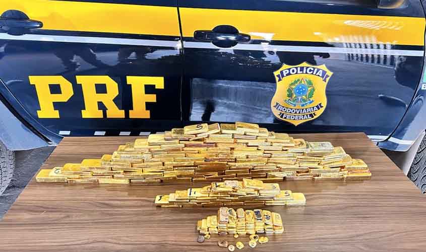Investimentos do Plano AMAS viabilizaram maior apreensão de ouro da PRF em rodovias federais