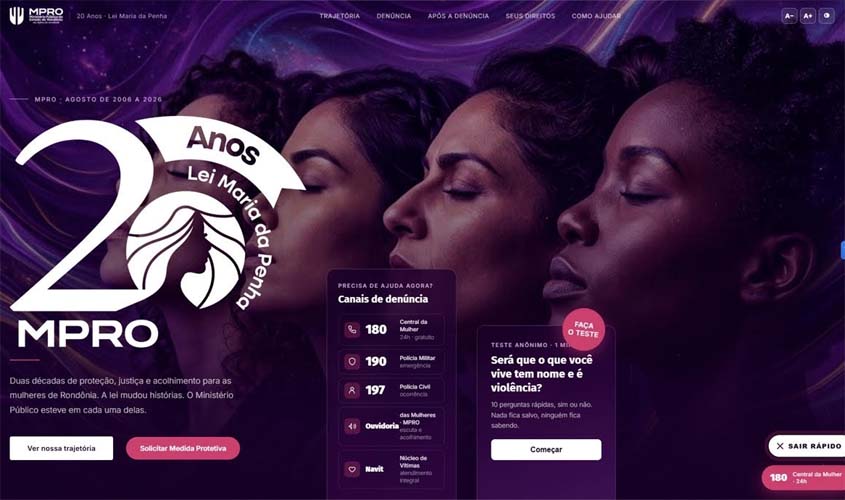 MPRO abre Agosto Lilás com lançamento de portal