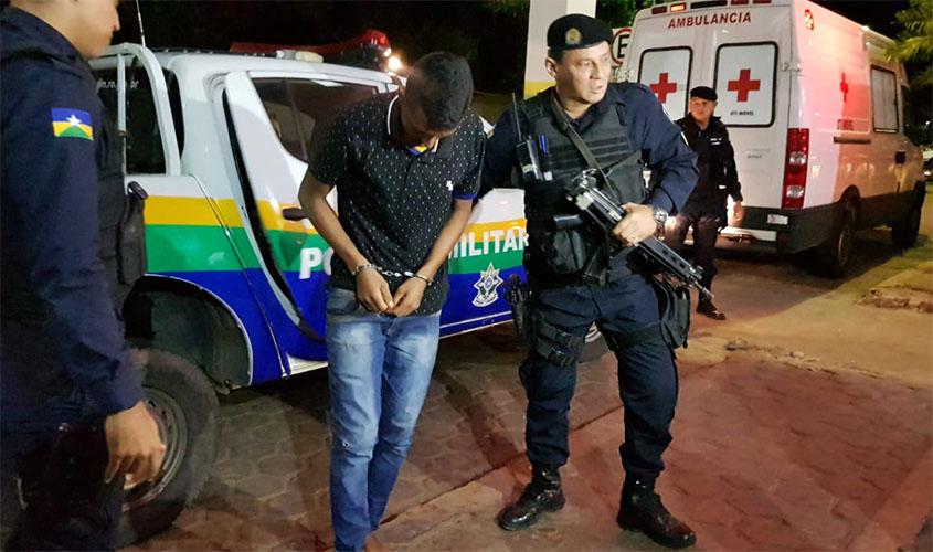 Acusado de arrastão, suspeito armado é baleado por PM