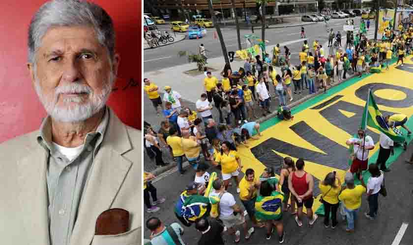 'Todo cuidado é pouco neste 7 de setembro', diz Celso Amorim