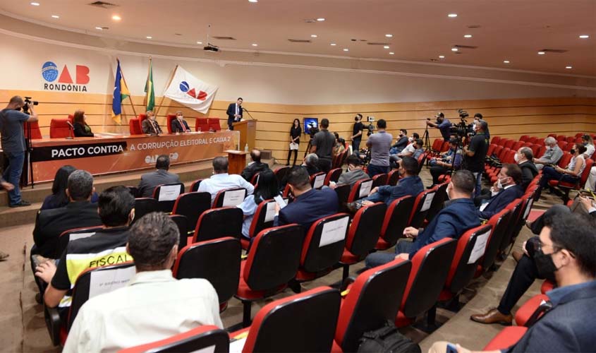 OAB recebe compromisso de candidatos a prefeito de Porto Velho contra corrupção, caixa 2 e fake news