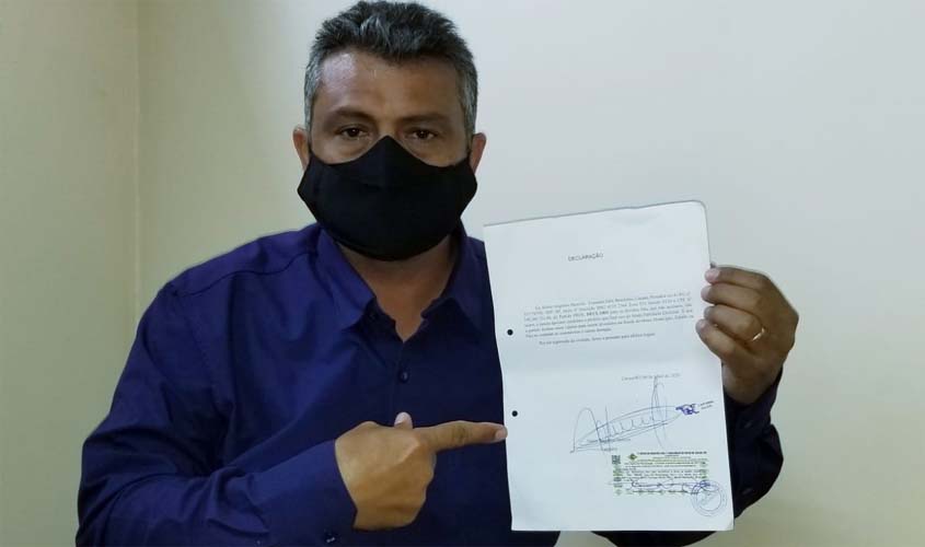 Jabá é o único candidato a prefeito de Cacoal a abrir mão de fundo partidário