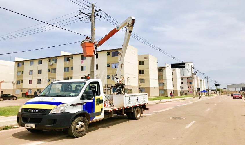 Mutirão de Iluminação Pública recupera 116 pontos de luz em Porto Velho
