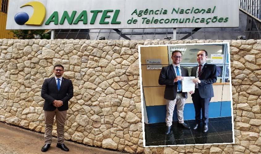 Deputado Anderson tem reunião na Anatel em Brasília sobre expansão de telefonia móvel para distritos de Rondônia