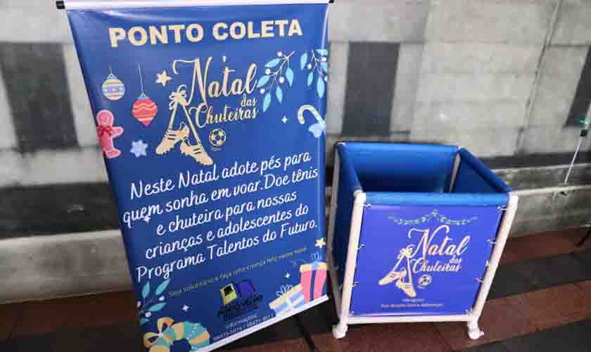 Campanha de arrecadação de tênis e chuteiras continua até 10 de dezembro