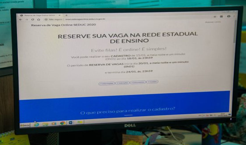 Seduc informa datas para a reserva online de vagas em escolas estaduais