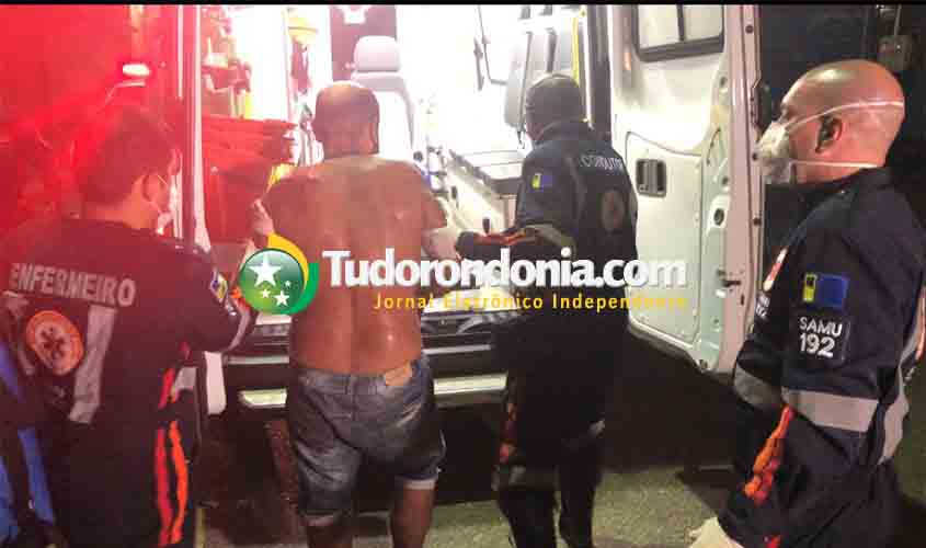 Homem quase morre ao levar três facadas durante briga na capital
