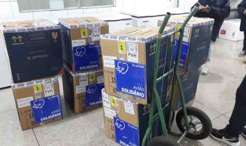 Rondônia recebe primeiro lote de 2022 com 54.990 doses da vacina contra a covid-19