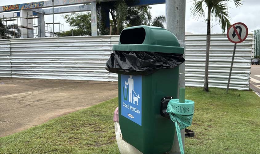 Lixeiras pet são instaladas em Porto Velho