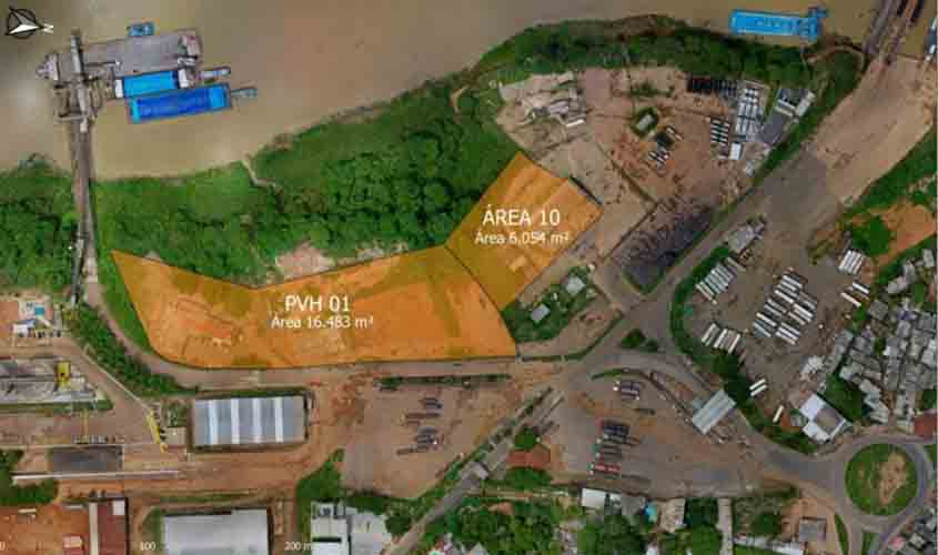 Aberto processo seletivo para arrendamento transitório de áreas operacionais no Porto de Porto Velho