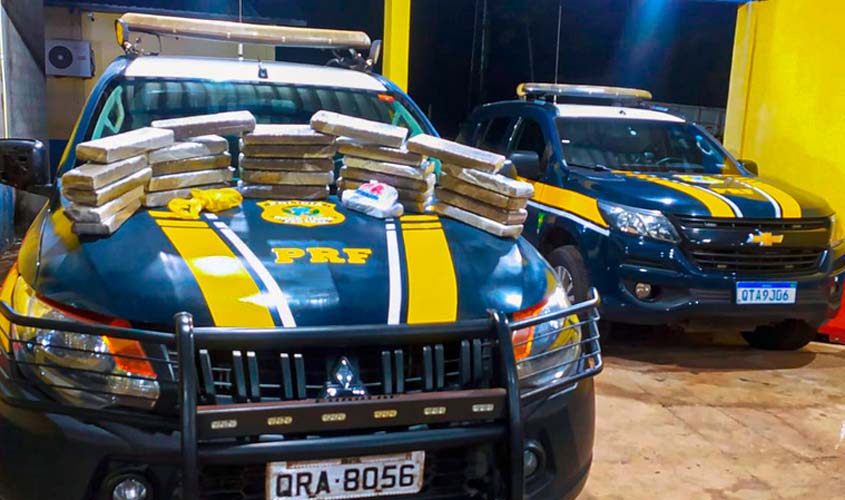 PRF apreende mais de 30 Kg de maconha
