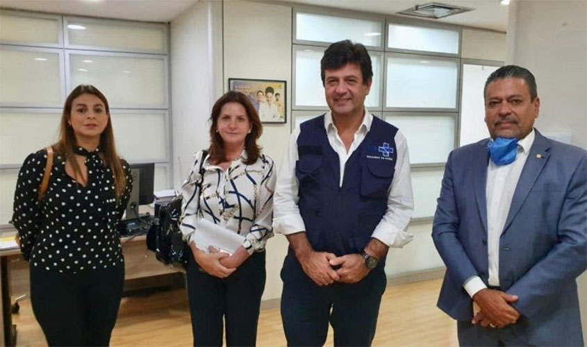 Deputados vão ao Ministério da Saúde reforçar apoio ao trabalho do ministro Mandetta