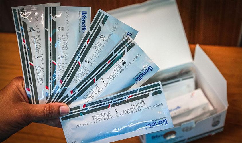 Governo de Rondônia compra 100 mil kits de testes rápidos para diagnóstico da Covid-19