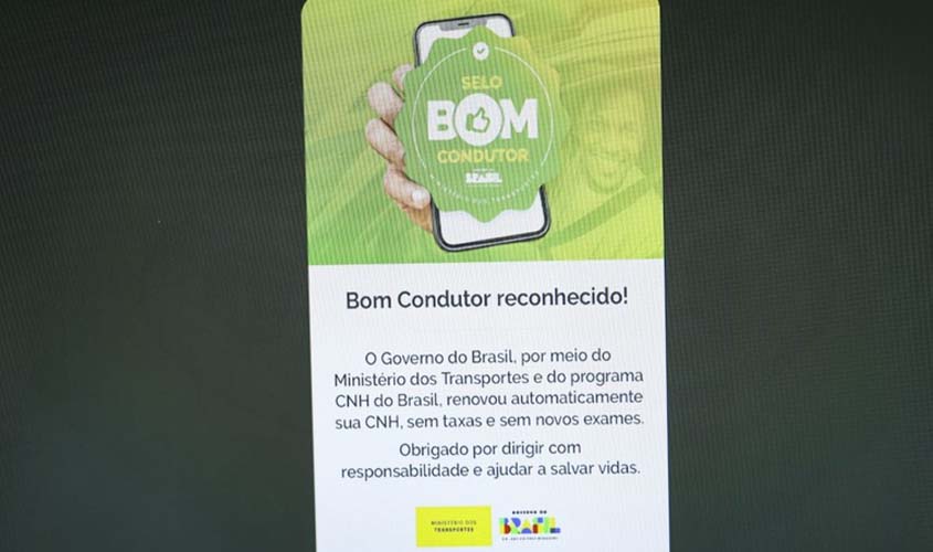 Renovação automática da CNH gera economia de R$ 8,4 mi em RO