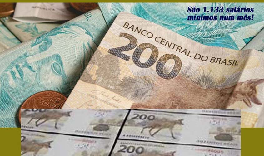 MÍDIA NACIONAL CRITICA SUPERSALÁRIOS DE MAGISTRADOS DE RONDÔNIA. UM DELES RECEBEU MAIS DE 1 MILHÃO LÍQUIDOS NO MÊS
