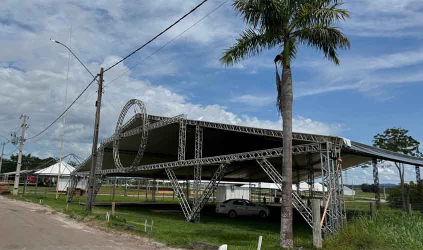 Inicia montagem dos estandes para 12ª edição da Rondônia Rural Show Internacional
