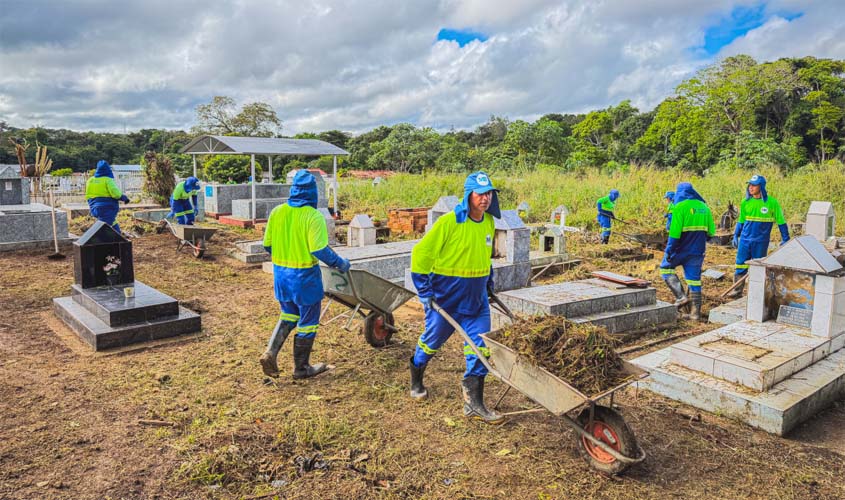 Cemitério da Vila Candelária reforça limpeza para o Dia das Mães