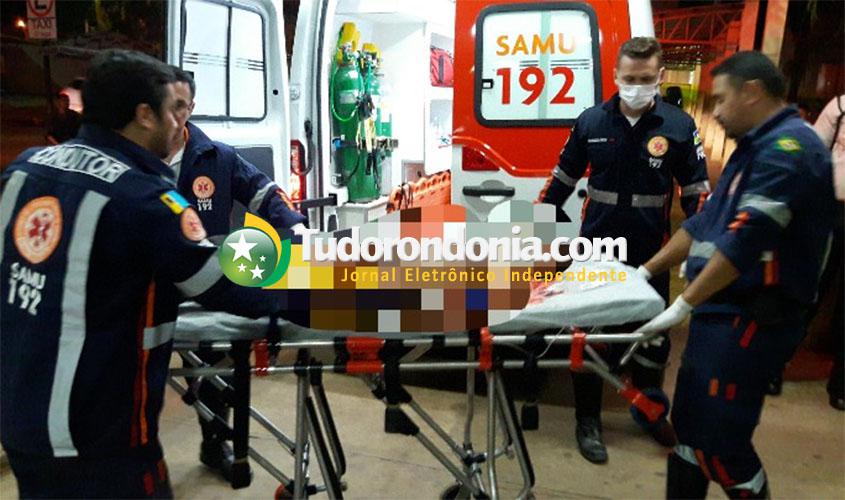 Homem leva facada no pescoço durante reunião entre amigos na zona leste