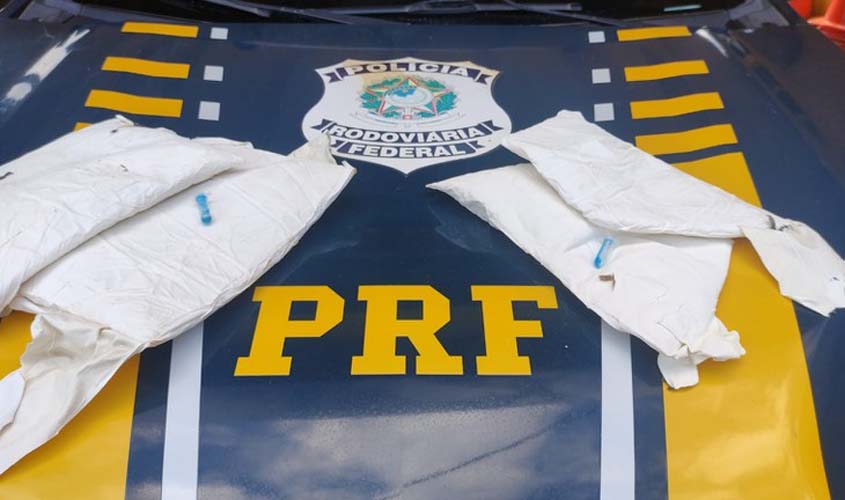 PRF prende traficante que transportava drogas junto ao corpo