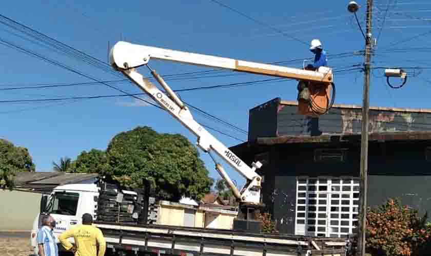 Semosp continua com recuperação e manutenção da iluminação pública