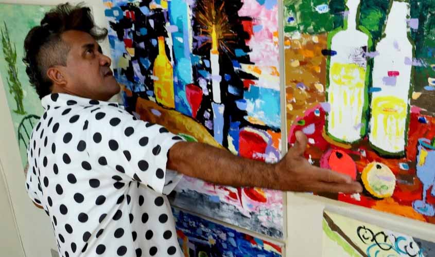 Sede da Emeron recebe, de 8 a 29 de julho, exposição 'Sem Chaminé sou Fumaça', do artista plástico Botôto