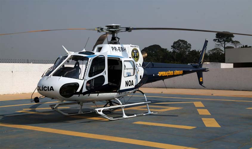 Núcleo de Operações Aéreas é reativado com aeronave falcão 02; reforço em operações policiais atuará em todo o Estado