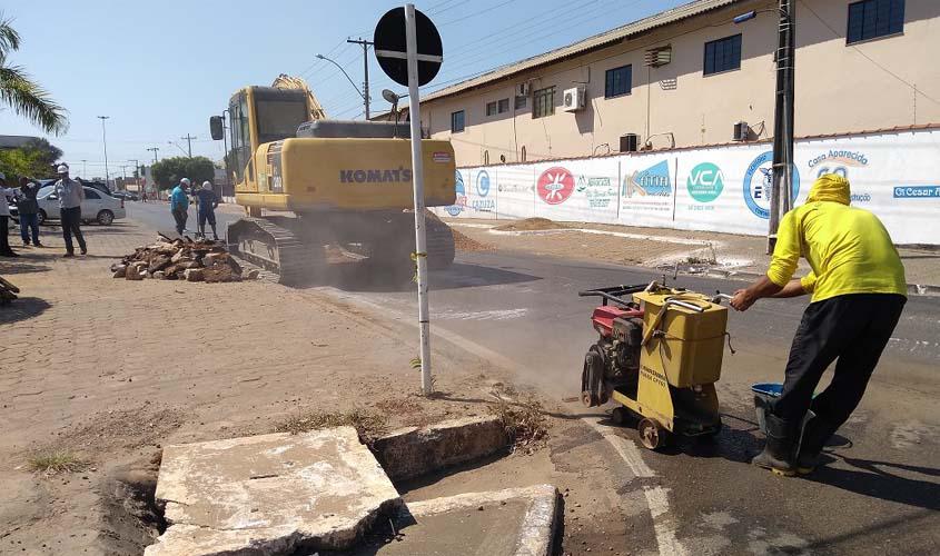 Caerd interliga último trecho de adutora de 500 milímetros no 2º Distrito de Ji-Paraná