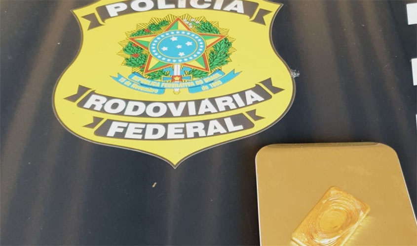 PRF apreende mais de R$ 130 mil de ouro ilegal em Porto Velho/RO