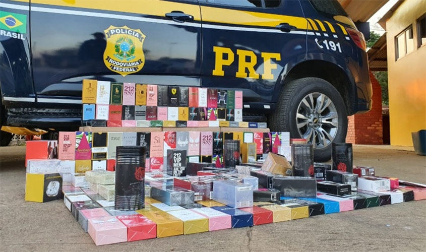 Perfumes falsificados e uso de documento falso foram flagrados em Porto Velho/RO
